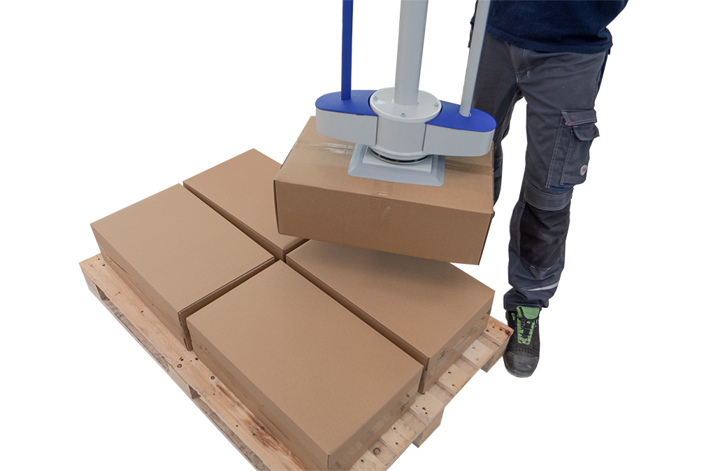Vacuum lifter cardboard box